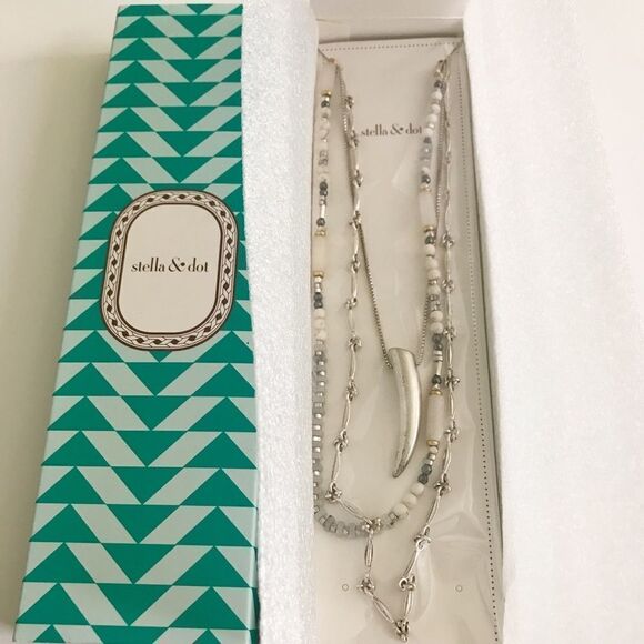 NWT stella & dot ~ tiburon necklace ~ versatile layered - Picture 9 of 9
